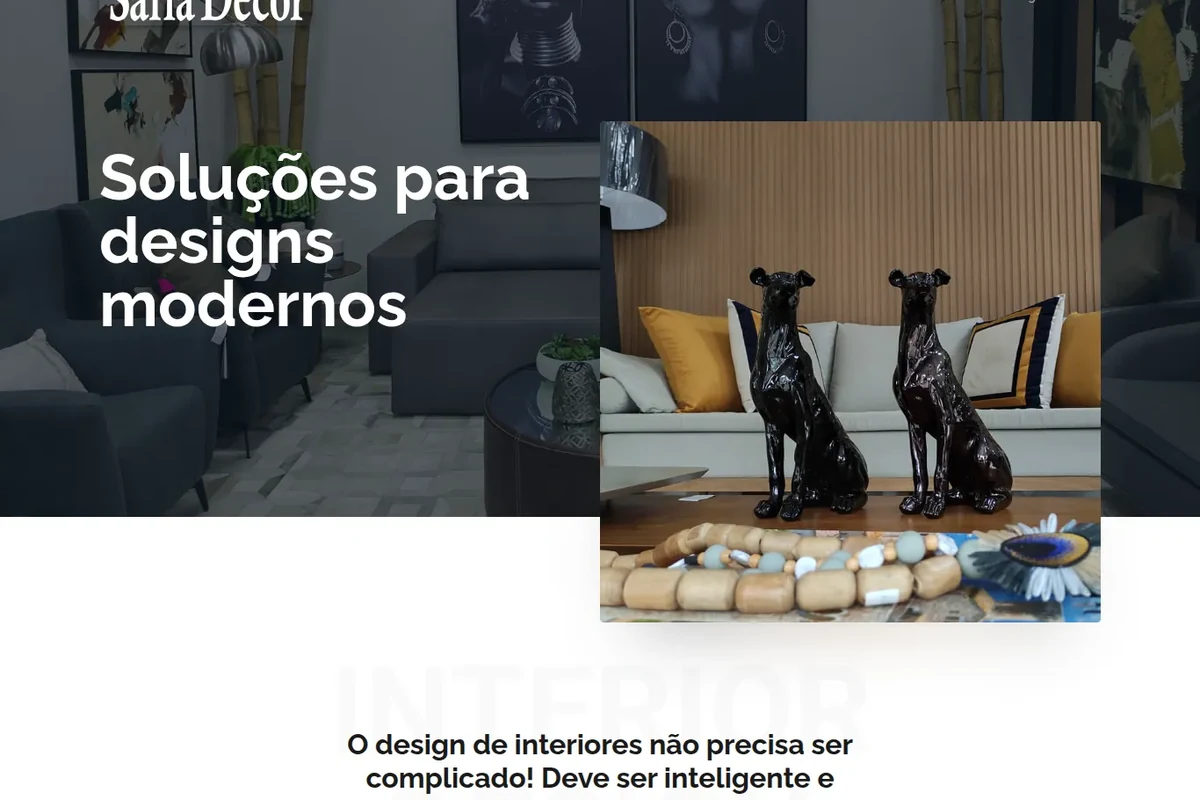 Miniatura do site Salla Decor, projeto desenvolvido pela RSulWeb